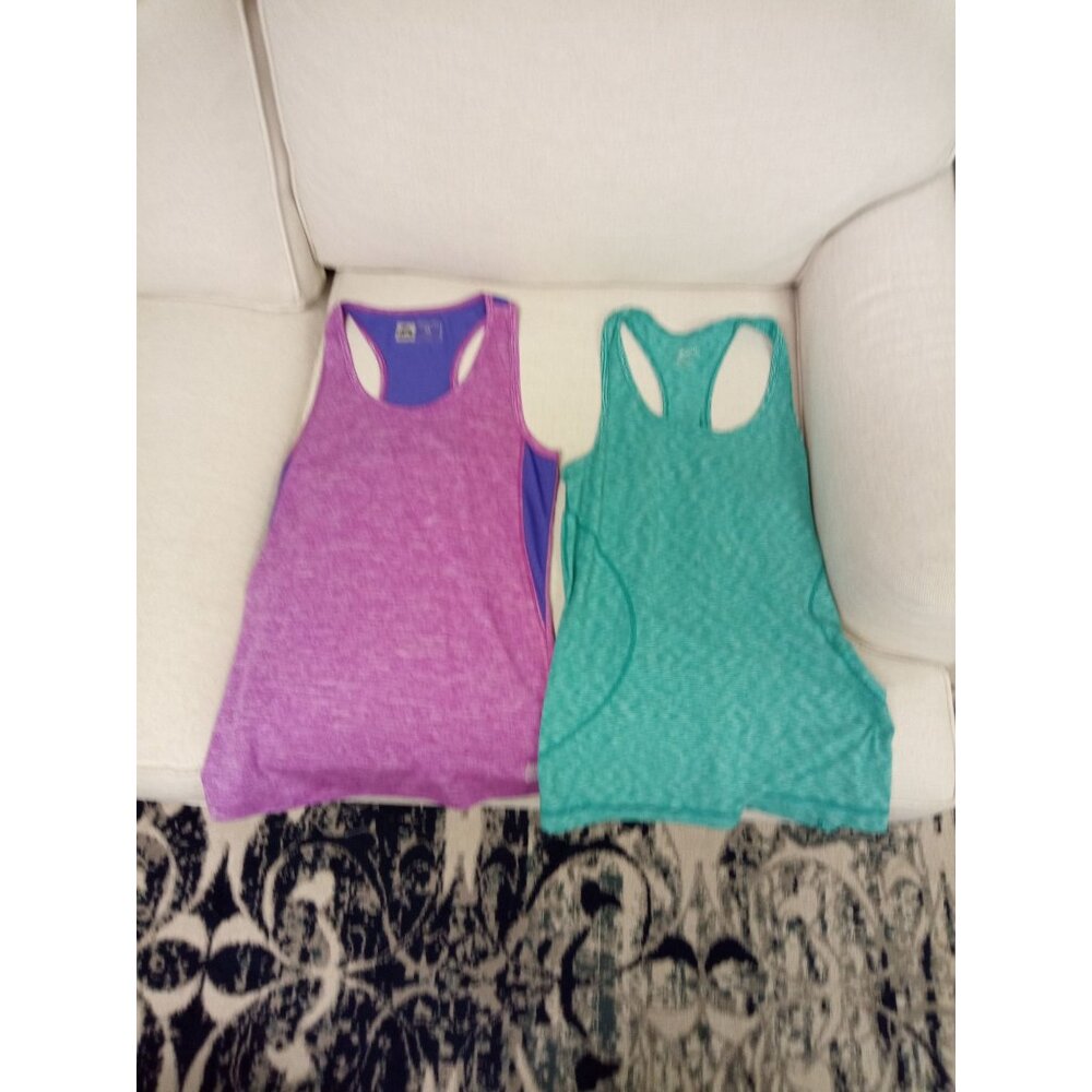 Set of 2 Tank Tops Pink RBX Performance & Teal Zella Size Small